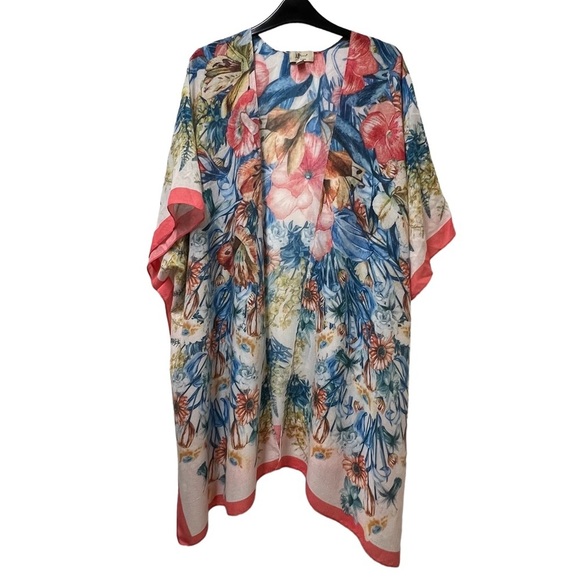JC Sunny Floral Kimono Robe Coverup - Picture 2 of 4